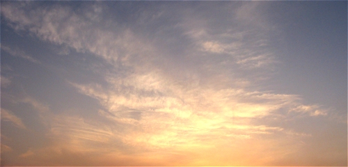 Pittwater Bay - Evening Sky - Sydney, Australia, February 2003