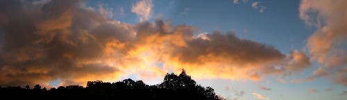 Pittwater Bay - Fire in the Sky - Sydney, Australia, May 2003