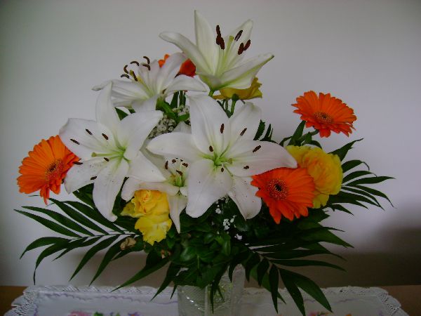 A bouquet of flowers