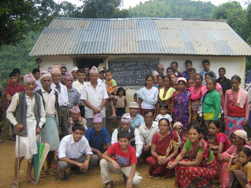 Group photo after Forming CIC in Government Shool of rural Nepal
