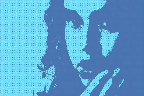 Blue portrait
