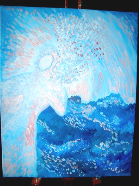 lumina de pe umarul stang