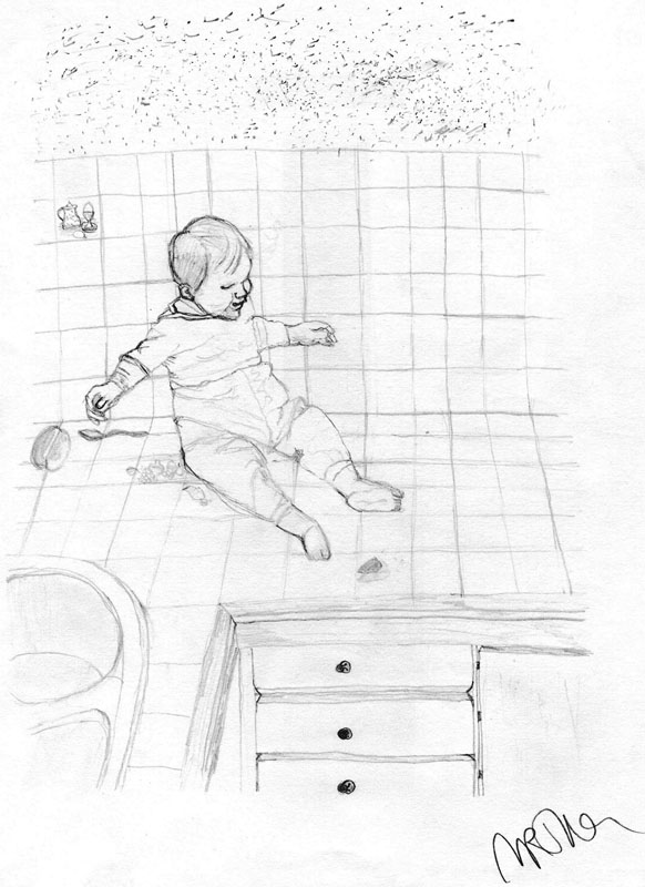 Me as a baby (a self-portrait)