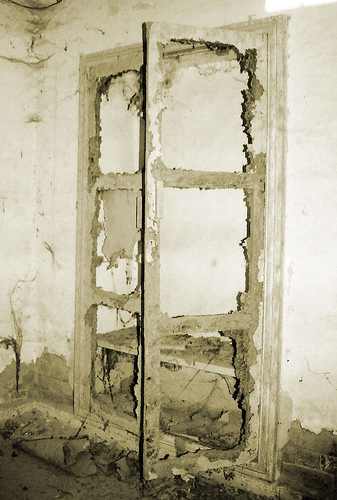 They both were together and there was a door between them !!!