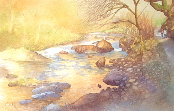 East Lyn river