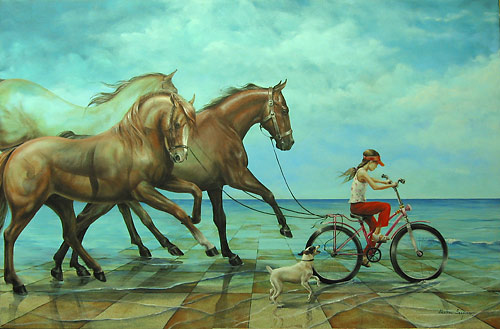 En la playa / Chelin Sanjuan