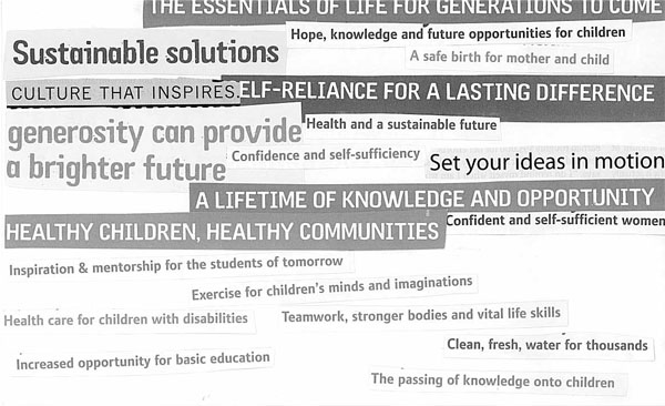 OCIC Postcard Project- MDGs