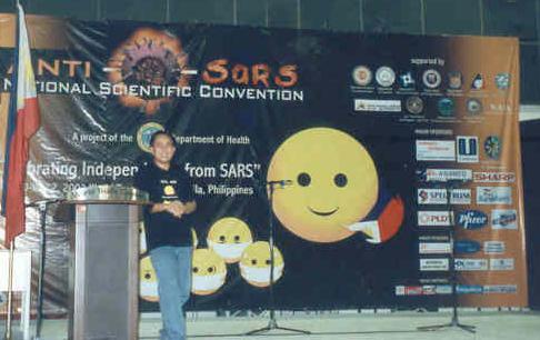 CHOY AT THE ANTISARS NATIONAL SCIENTIFIC CONVENTION