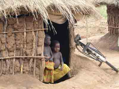 CHILDREN IN A DIPSPLACED CAMP-UGANDA