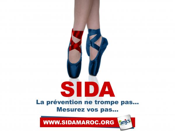 SIDA "La prévention ne trompe pas... Mesurez vos pas..."