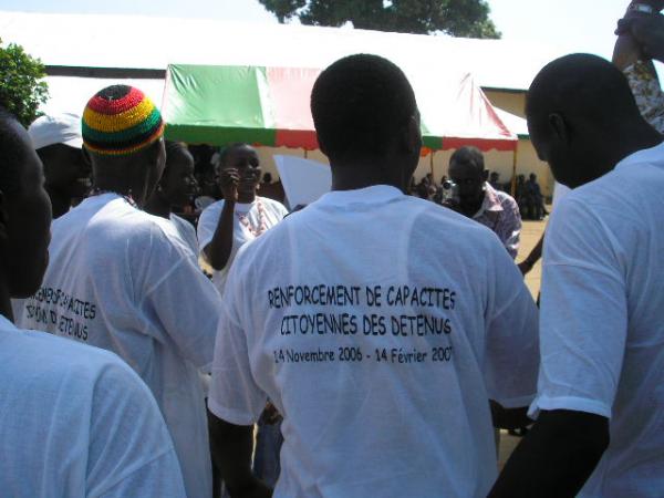 les détenus mineurs de la maison centrale de Conakry en liesse.