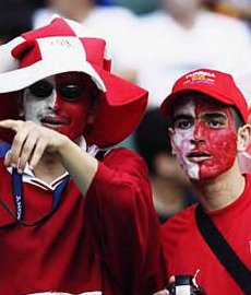 Tunisian soccer supporters