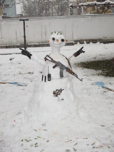 The Afghan snowman