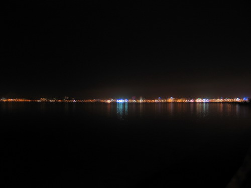 Night view of tunis Lake