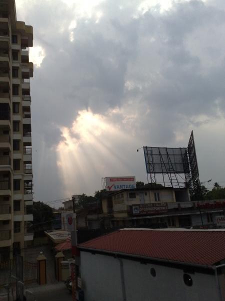 Sunshine Breaking through the Clouds