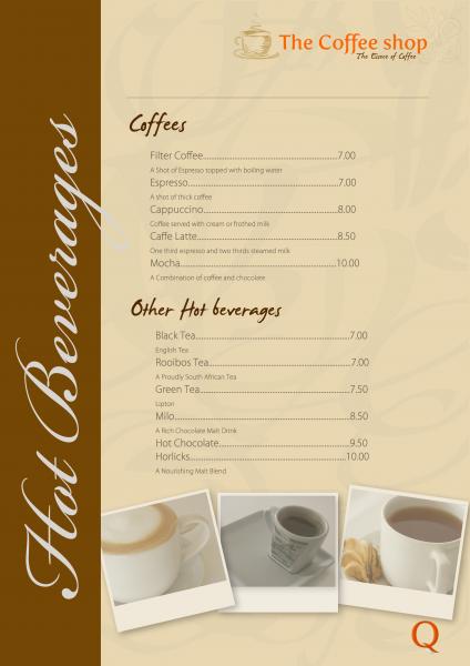 Coffee Menu