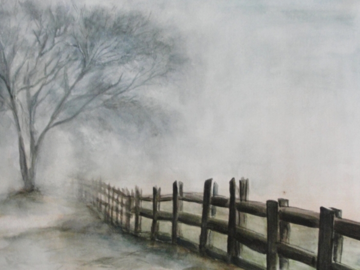 Misty winter