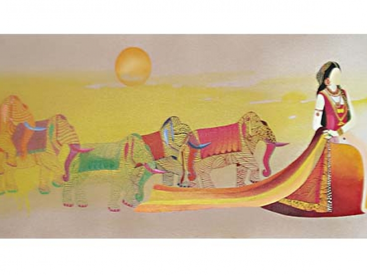 BRIDAL WTH ELEPHANT