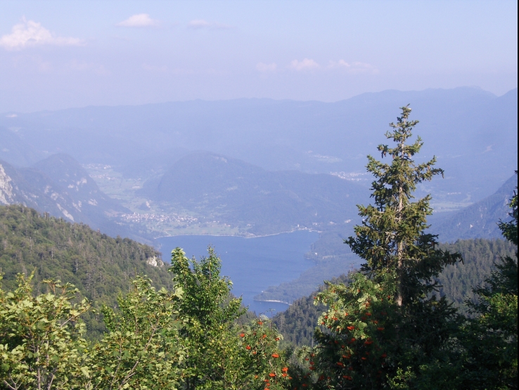 The view on the lake Bled