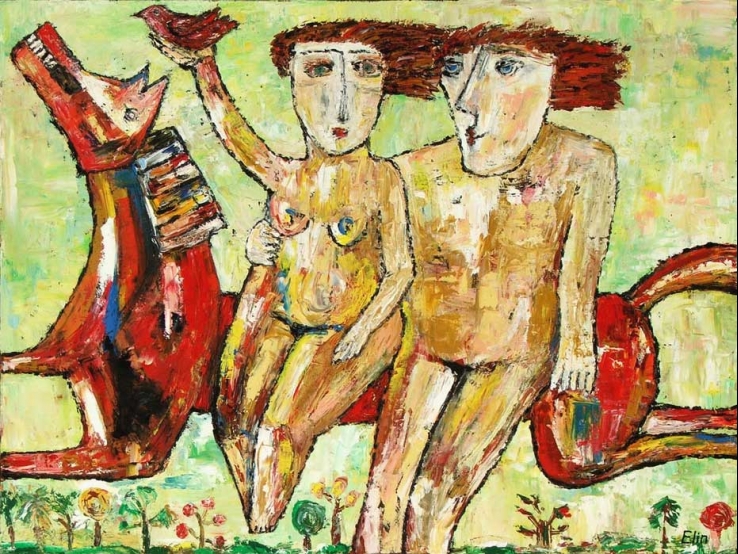 “Pure love” oil painting Bogomolnik
