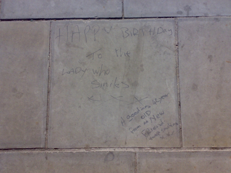 Message on the Pavement
