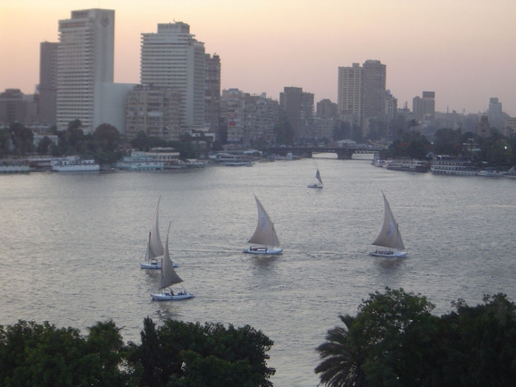 Great river and 5000 Years Old City.