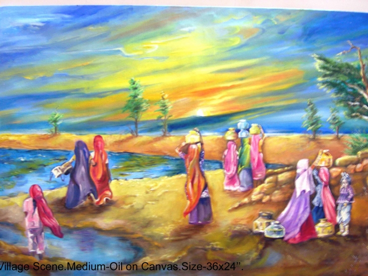 Village scene