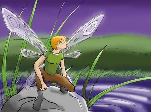 Fairy-Guy on Rock