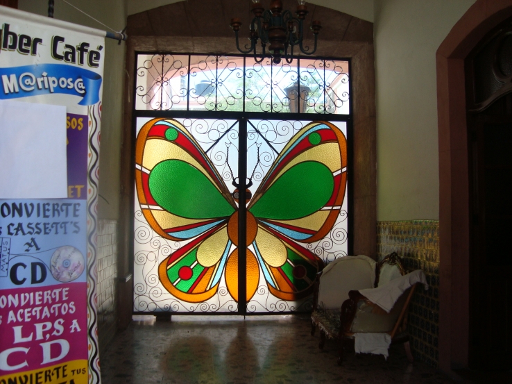 vitral mariposa