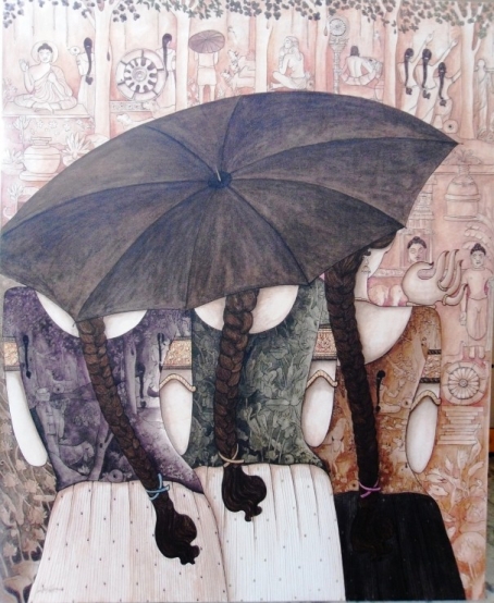 Girls with an Umbrella