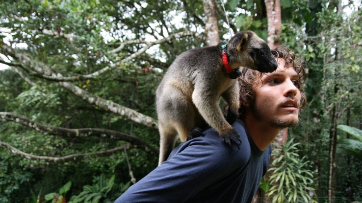 Paul with a Tree Kangaroo