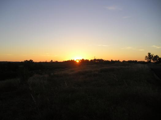 above the horizon