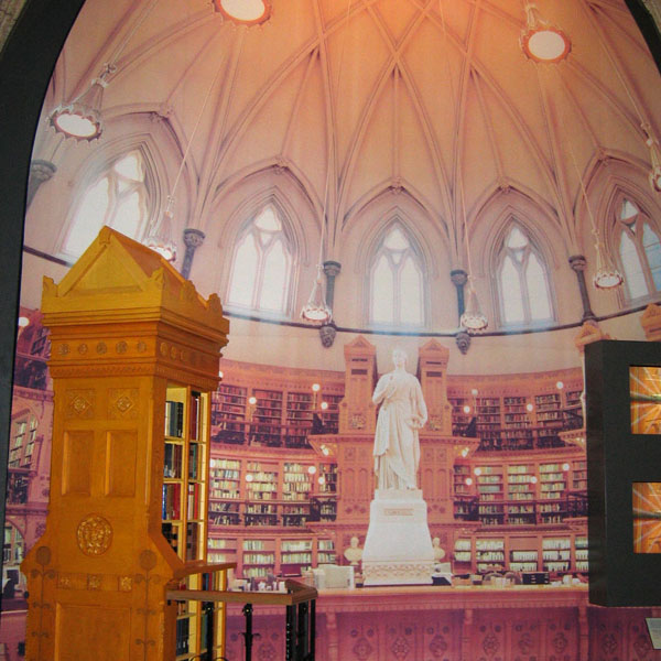 Glimpse of the library