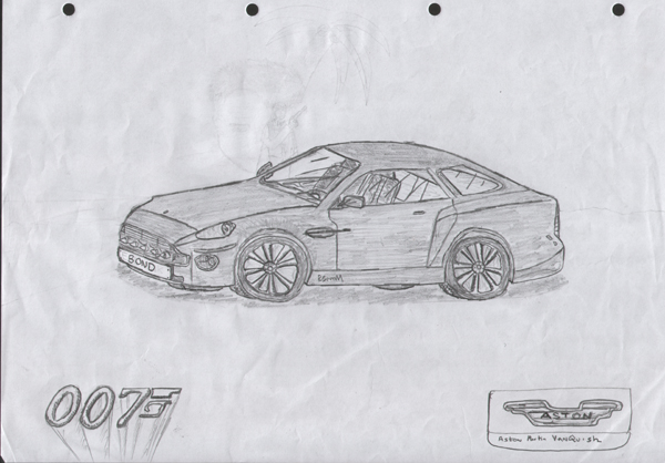 007 car Aston Martin Vanquish (if spelt correct that is)