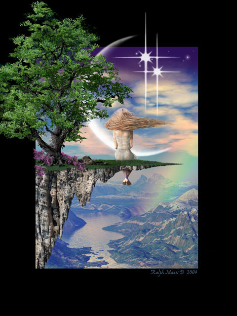 Girl on a Cliff