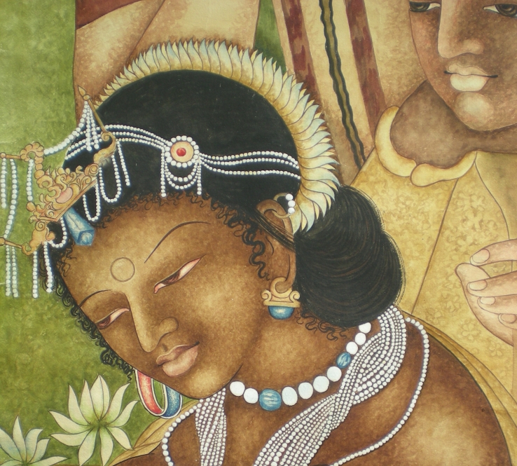AJANTA PAINTING BLACK PRINCES