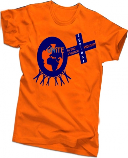 UNiTE to End Violence against Women T-Shirt Design by Erasmus Mweene