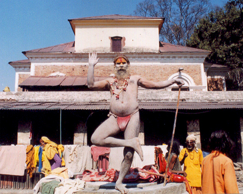 Sadhu celebrating Maha Shivaratri at Pashupatinath.