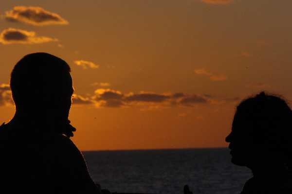Sunset... Over the Pacific Ocean