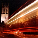 magdalen tower at night