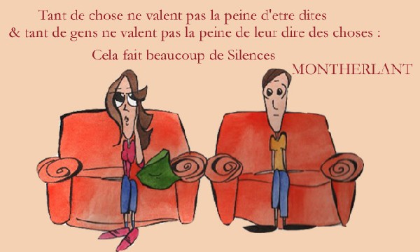A lot of silence