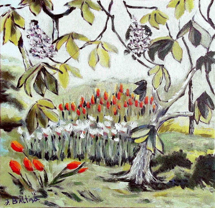 Весенний сад (30х30) Spring Garden
