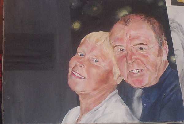 Sun burnt grandparents