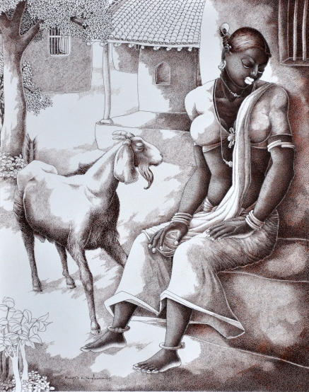 Lady with Lamb 2