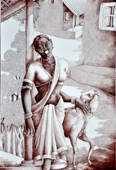 Lady with Lamb 1