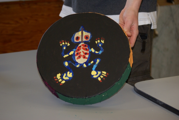 Frog on Drum - By Jeffery
