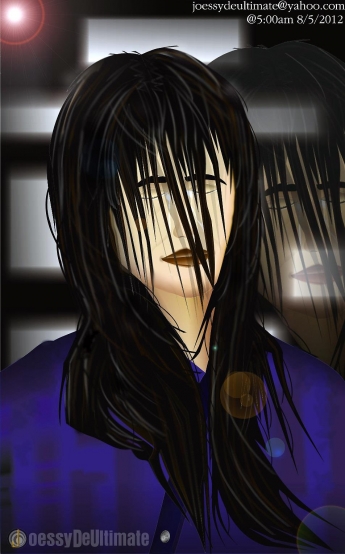A woman full sorrow in her life