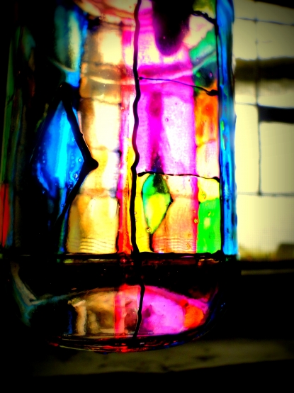 Empty Jam Bottle, Glass Paint, Free time, and Me