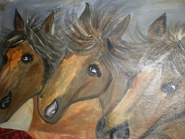horses painting