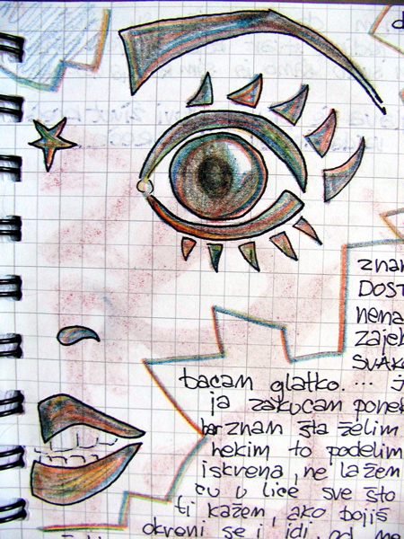 The left eye of hate X
